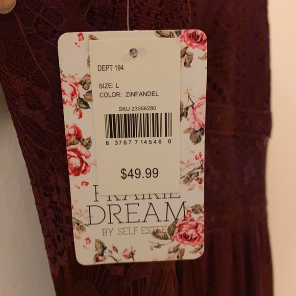 NWT PRAIRIE DREAM by SELF ESTEEM Maxi Dress Size L - Picture 13 of 13